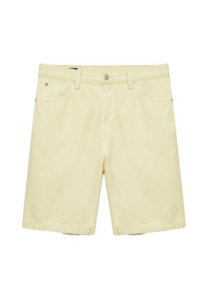 PULL&BEAR, BAGGY DENIM - BERMUDA SHORTS - Short en jean - yellow