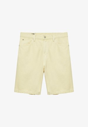 PULL&BEAR, BAGGY DENIM - BERMUDA SHORTS - Short en jean - yellow