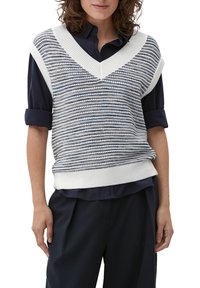 s.Oliver T-shirt print - blau   creme