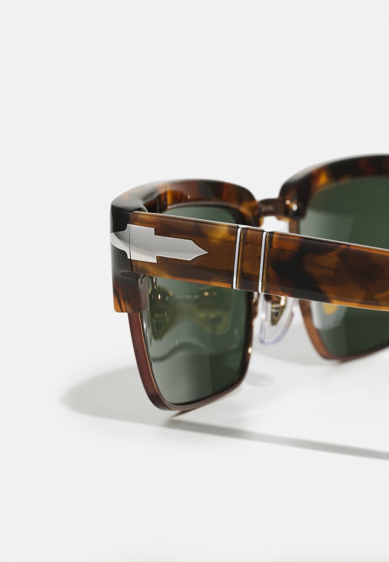 Persol Honey Frame Uni-Sex Rectangular Sunglasses with Green Lenses Persol 0PO3272S 204/4E Honey/Green 55mm Men main image 3
