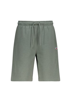 Lysegrønne bomuldsshorts med elastisk talje og snor. Har en lille, flerfarvet logo på venstre side.