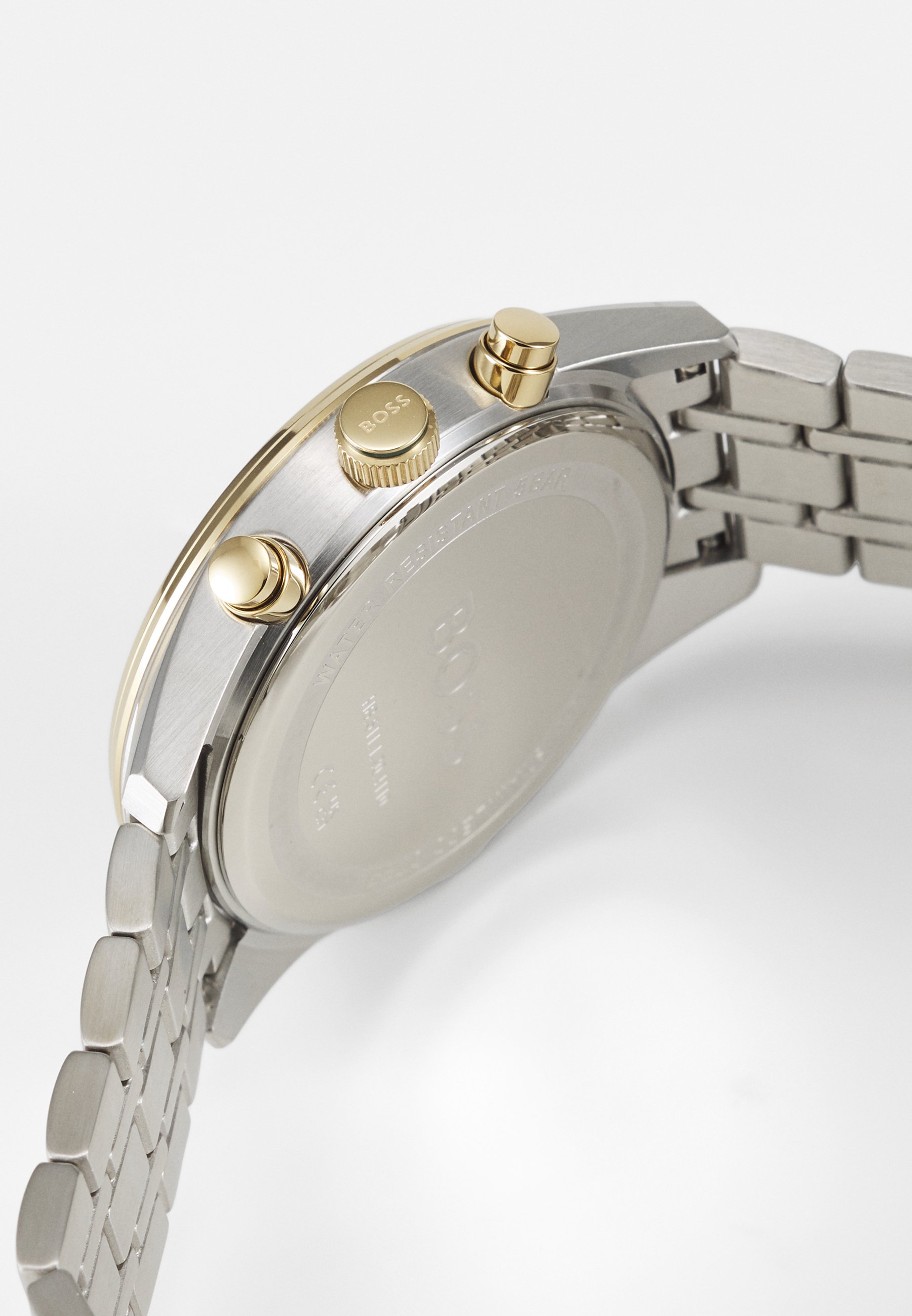 BOSS SKY TRAVELLER - Ceas cronograf - silver-coloured/green