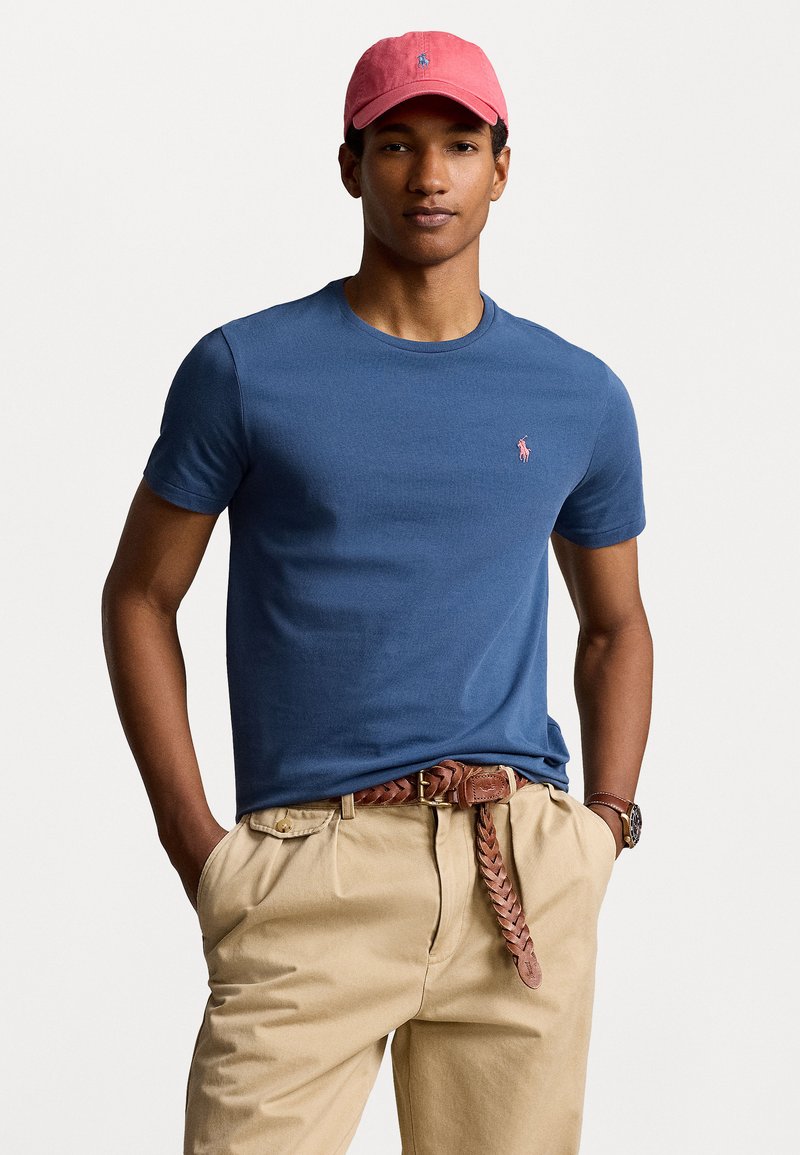 Polo Ralph Lauren - CUSTOM SLIM FIT JERSEY CREWNECK T-SHIRT - T-shirt basique - clancy blue, Agrandir