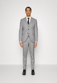 Selected Homme SLHMYLOLOGAN SUIT - Fato - grey melange/hounds check