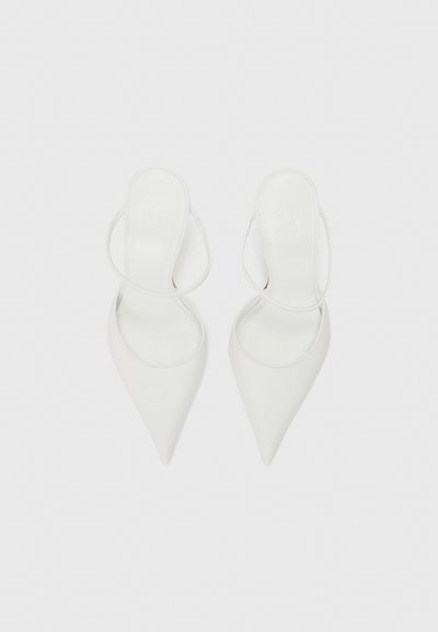 GIABORGHINI THE POINT - Pantofle na podpatku - optic white