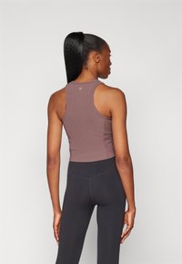 Athleta SALUTATION MIX TANK - Viršus - smoked almond brown