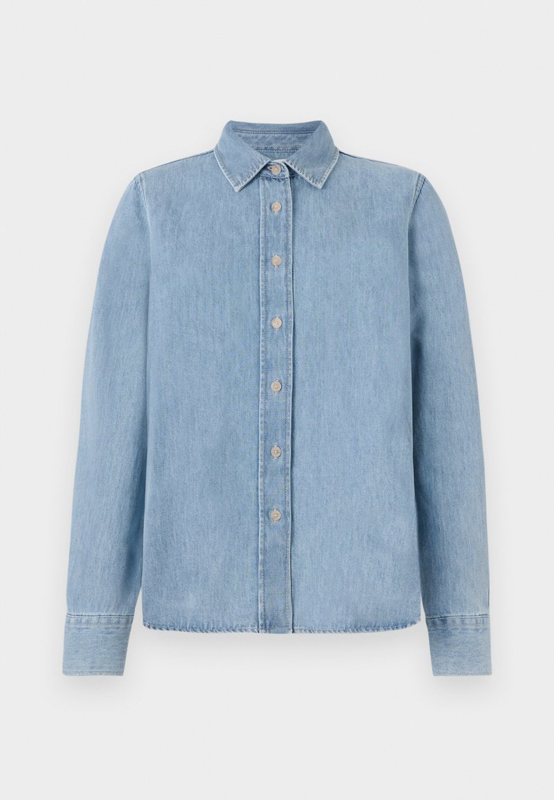 closed Overhemdblouse lichtblauw denim