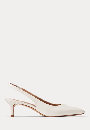 Lauren Ralph Lauren LOLAH II NAPPA LEATHER SLINGBACK PUMP - Klassieke pumps - soft white