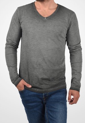 Langærmet T-shirt - dark grey