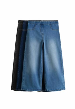 THE SET REGULAR FIT - 3 PACK WIDE LEG PULL ON JEGGINGS . - Jeans Relaxed Fit - dark blue mid blue black denim