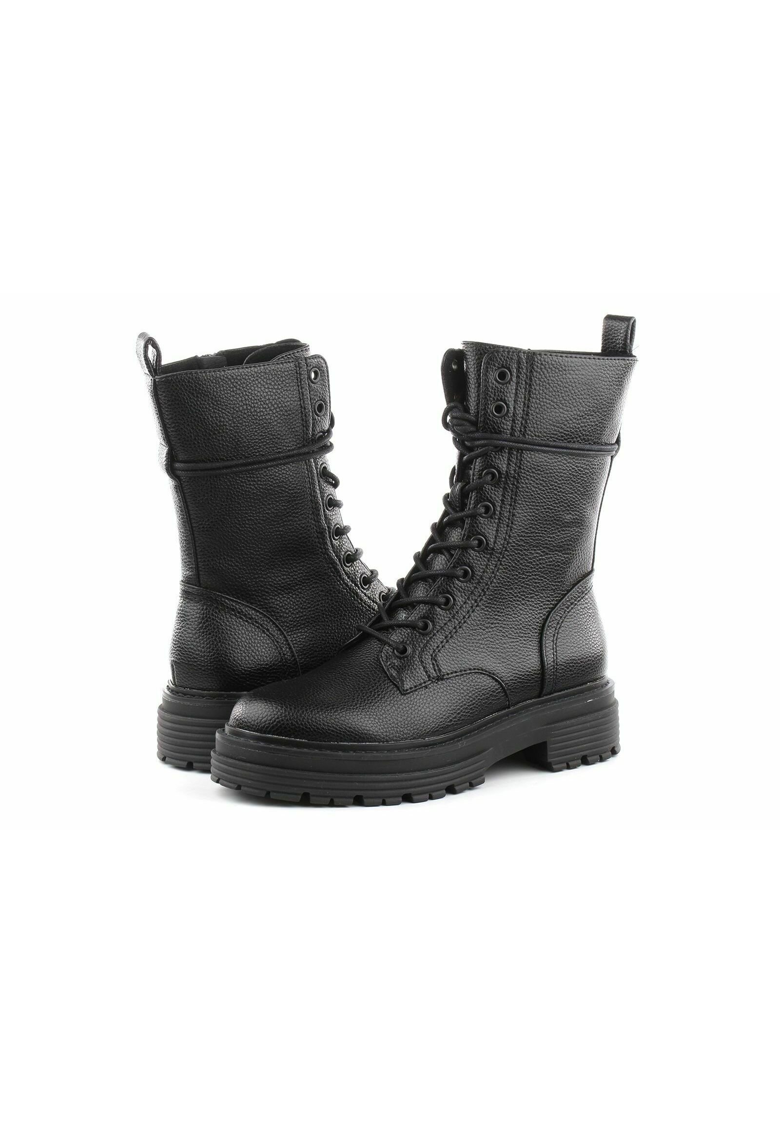 Bullboxer Enkellaarsjes met plateauzool - black/zwart - Zalando.nl