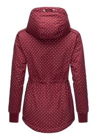 Ragwear YM-DANKA DOTS - Zimní kabát - wine red