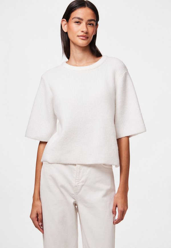 PCSILLY SS O-NECK BC - T-Shirt basic - cloud dancer