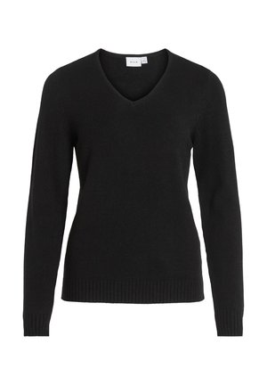 VILA VIRIL V-NECK -NOOS - Džemperis - black