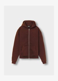 8097540 Burocs BASIC ZIP - Zip-up sweatshirt - brown - Zalando.ie