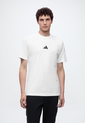 adidas Sportswear, SMALL LOGO TEE - Обикновена тениска - white/black