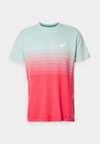 SEAMLESS TOP - Sport T-Shirt - coral reef/green
