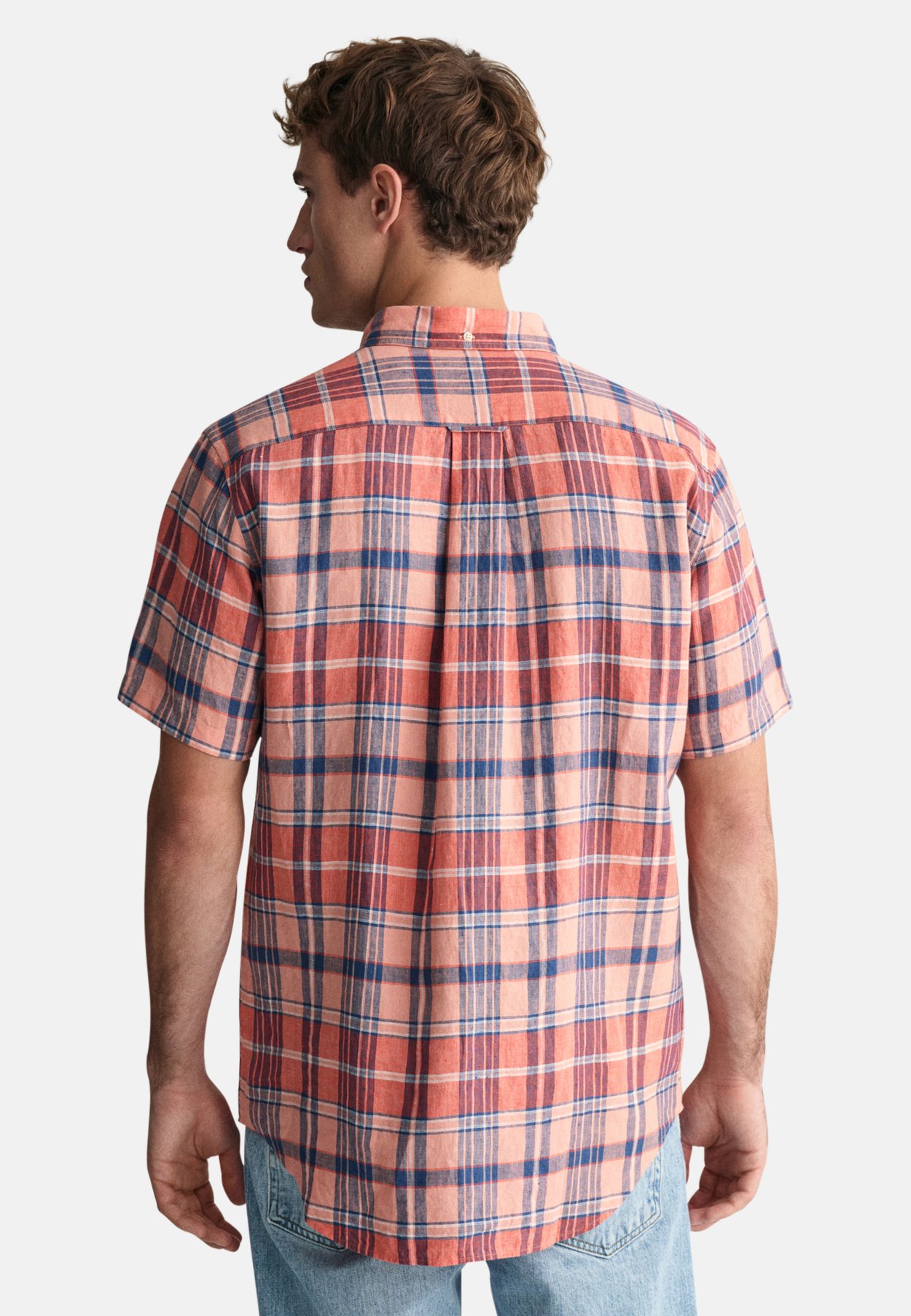REGULAR FIT MADRAS SHORT SLEEVE