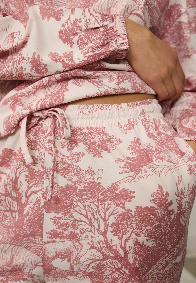 Next LONG SLEEVE REGULAR FIT SET - Pizsama szett - pink toile