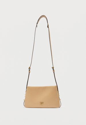 TRIPLET MINI - Skuldertasker - cammello-antique gold