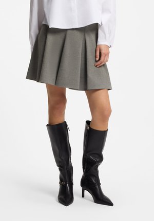 HUGO REJULI - Jupe plissée - open grey