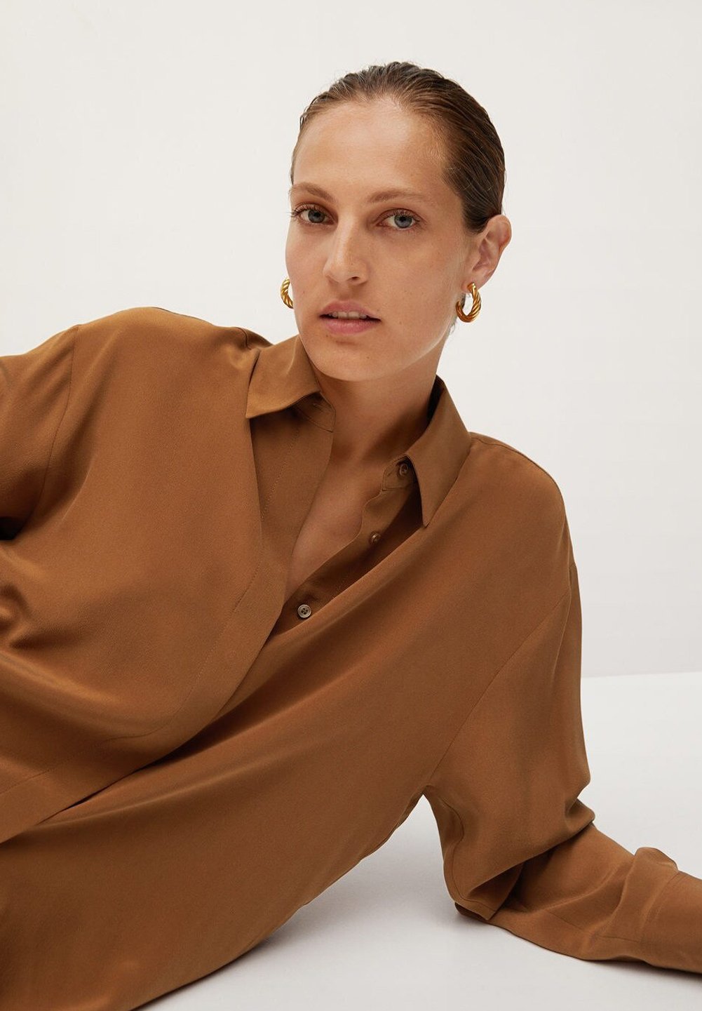 Mango MADE Skjorte braunbrun Zalando.no Mango MADE Skjorte braunbrun Zalando.no