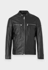 JACKET - Veste en cuir - black