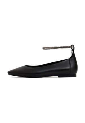 FLAT - Ballerine con cavigliera - black