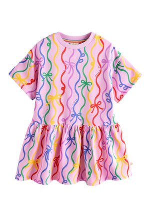 Little Bird REGULAR FIT - 1/4 SLEEVE WITH DROPPED HEM   - Denné šaty - pink ribbon print