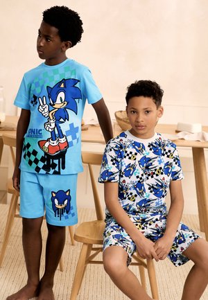 Next, LICENCE 2 PACK SET - Pyjama set - blue/white sonic
