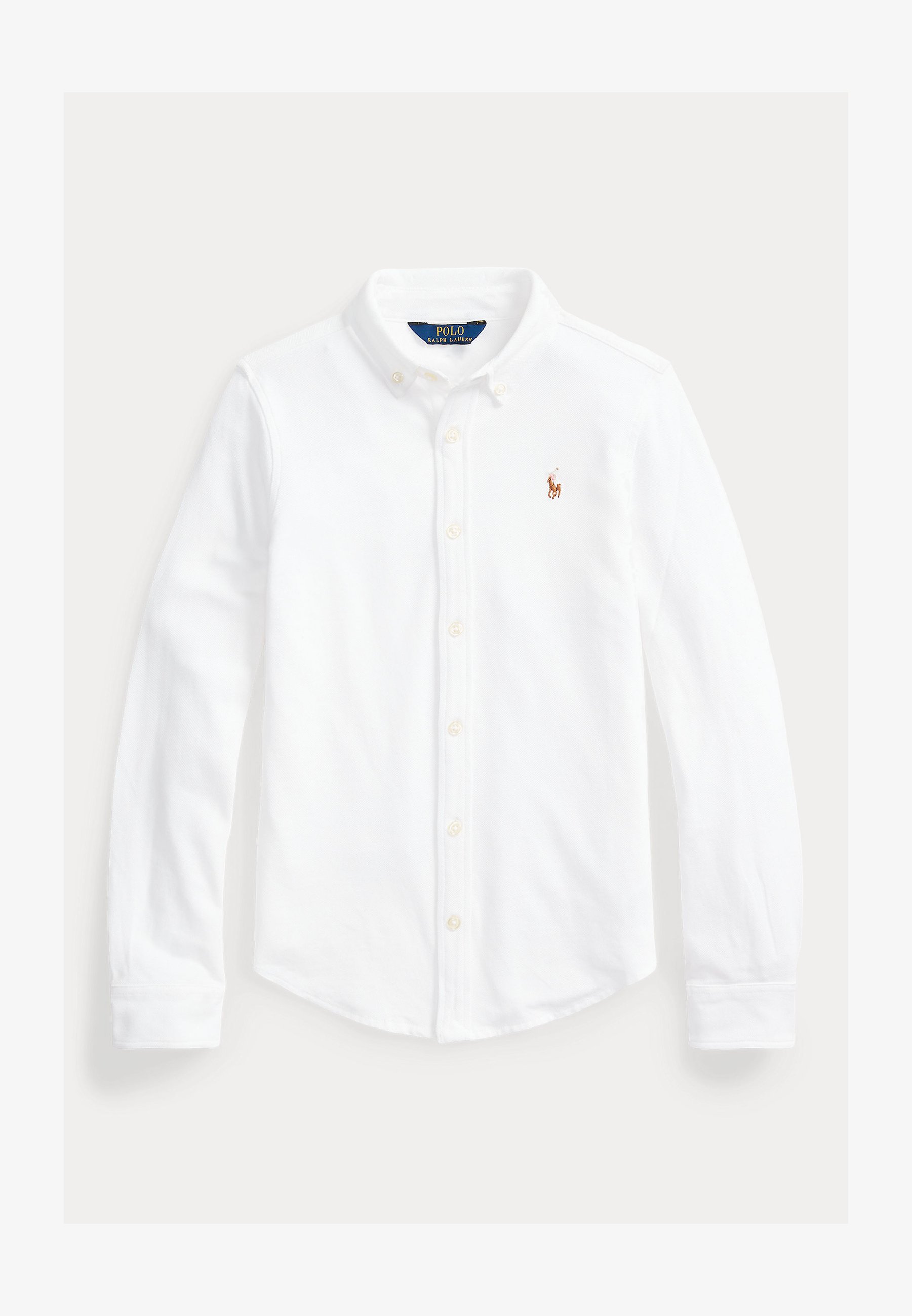 Polo Ralph Lauren KNIT OXFORD SHIRT Button-down blouse white