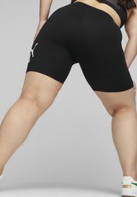 Puma LOGO SHORT  - Leggings - black