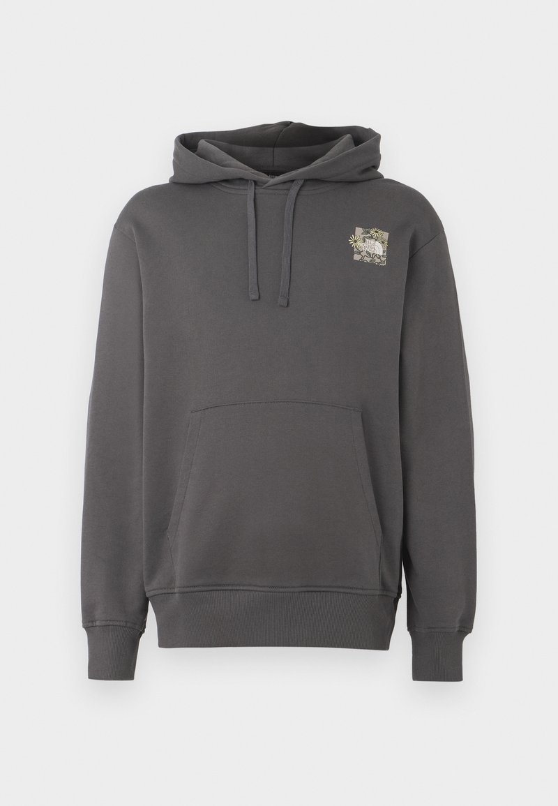 Felpa Uomo Neverless 'Moin' - Grigio, Con Cappuccio, Stampa Nordica, Cotone Pettinato, Taglie Forti Fino A 4XL