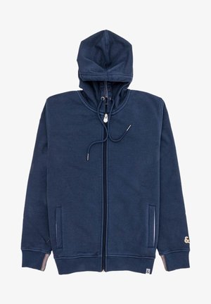 PIGMENT DYED - Felpa con zip - dunkelblau
