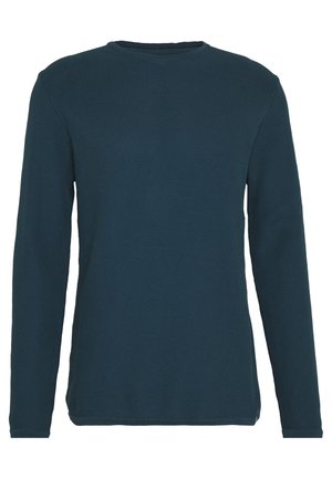 Stickad tröja - turquoise