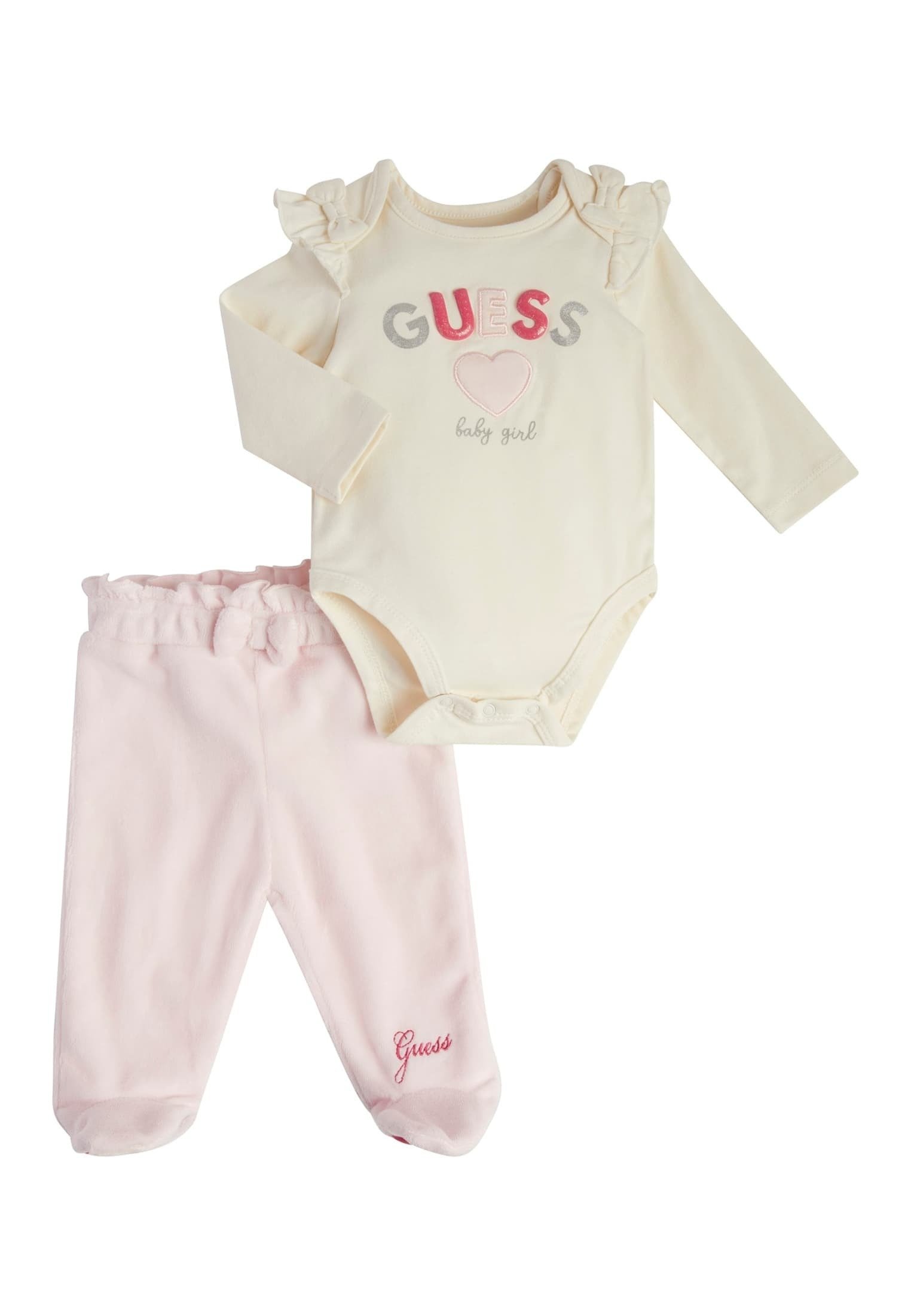 Haut De Support GUESS Taille L 6X - Rose Avec Sequins Argent Et écharpe Attachée - Occasion Très Bon état