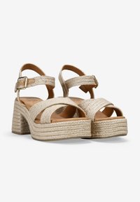 Bosanova Sandalias con plataforma - beige