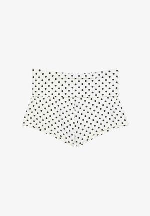 Stradivarius, MINI SHORTS WITH ELASTICATED WAISTBAND - Leggings - Trousers - mottled blue