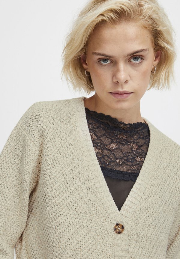 IHNOELLE - Cardigan - tapioca melange3