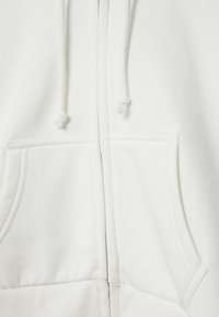 Stradivarius CROPPED  - Mikina so zipsom - white