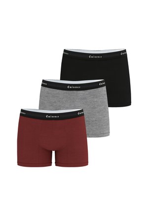 LOT DE 3 - Boxers - rouille gris chiné noir