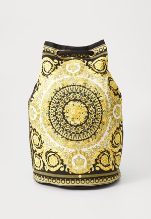 Versace SEA BAG BAROCCO PRINT UNISEX - Cross body bag - ivory/black/gold-coloured