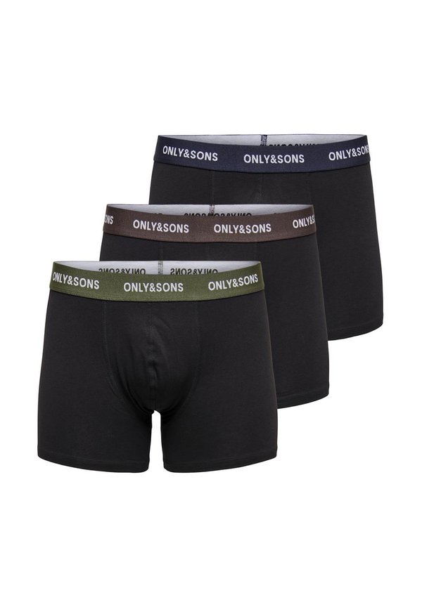 FITZ SOLID 3PACK - Boxerbriefs - schwarz