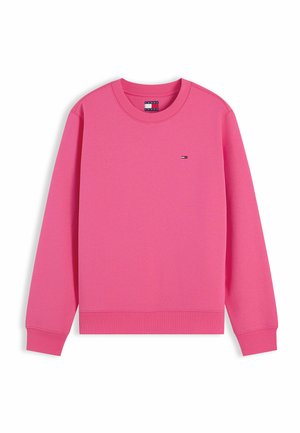 Tommy Jeans, TJW REG S FLAG CREW - Felpa - bright cerise pink