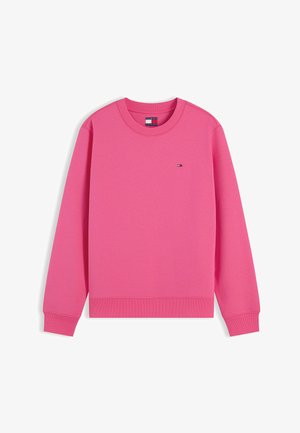 Tommy Jeans, TJW REG S FLAG CREW - Sudadera - bright cerise pink