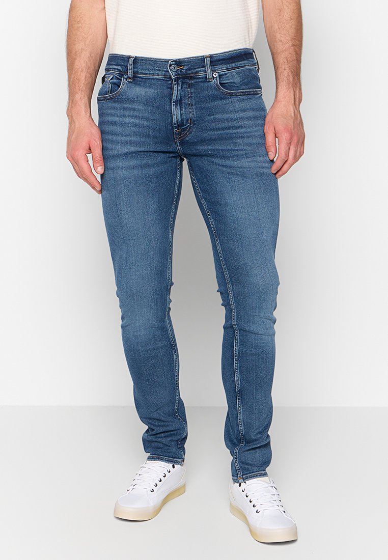 7 For All Mankind Jeans Skinny Fit blauw