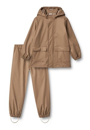 OLA SET - Rain trousers - hazel