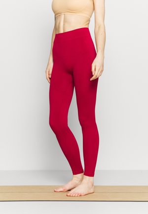 Leggings - dark red