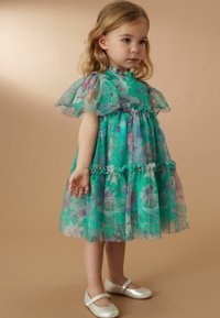 Next - REGULAR FIT - Vestito estivo - green floral Immagine in miniatura 1