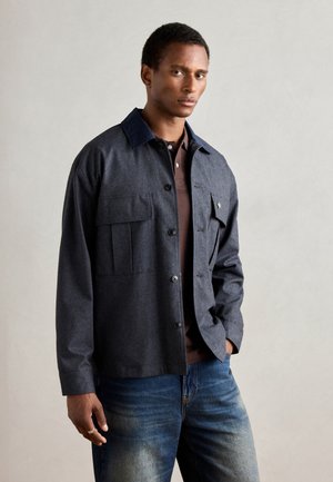 Scotch & Soda TRIMMED OVERSHIRT - Veste mi-saison - grey melange